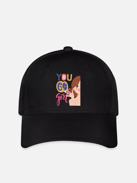 Du gehst Mädchen - Flexfit Cap - Schwarz