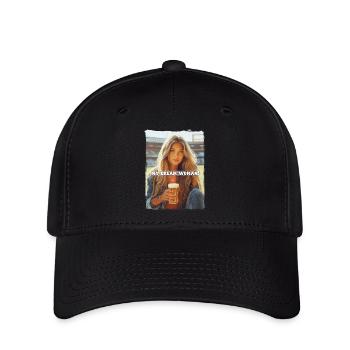 My dream woman! Gamer girl drinks beer ... - Flexfit Cap - black - Front
