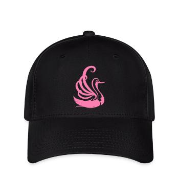 cygne - Casquette Flexfit - noir - Devant