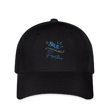 « Restez positif » - Casquette Flexfit - noir - Devant