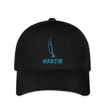 Martin als Blasmusik - Flexfit Cap - Schwarz - Vorne