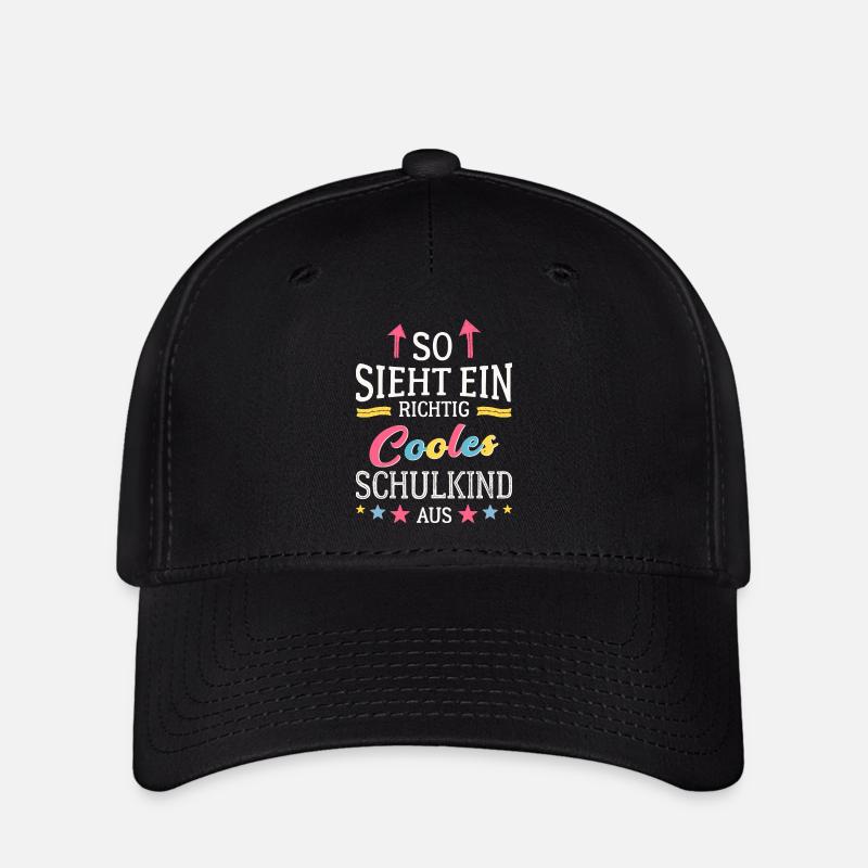 So sieht ein richtig cooles Schulkind aus - Flexfit Cap - Schwarz