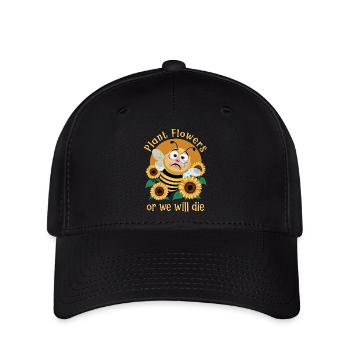 Bienen Retten - Flexfit Cap - Schwarz - Vorne