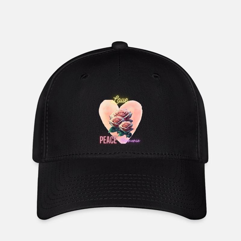 Love - Flexfit Cap - black