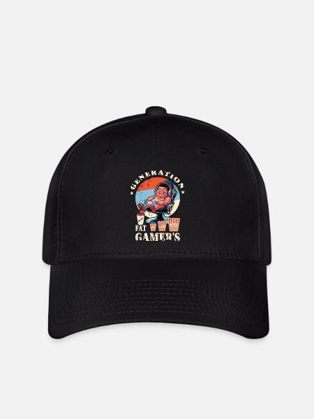 Fette Gamer Kinder - Flexfit Cap - Schwarz