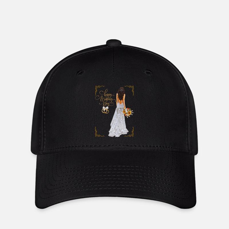 Happy Wedding Day - Flexfit Cap - black