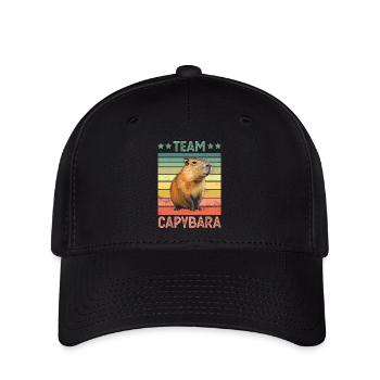 Capybara Wasserschwein - Flexfit Cap - Schwarz - Vorne
