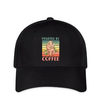 Coffee Sloth - Flexfit Cap - black - Front