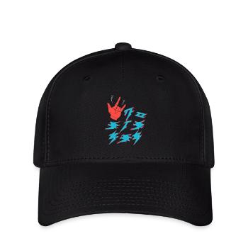 Pas de stress - Casquette Flexfit - noir - Devant
