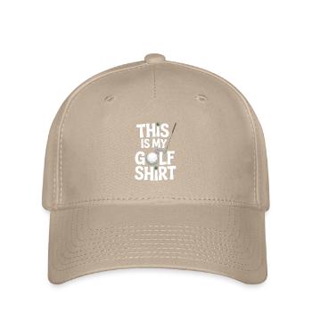 Lustiger Golfer Vatertag Golfliebhaber Das ist mein - Flexfit Cap - Khaki - Vorne
