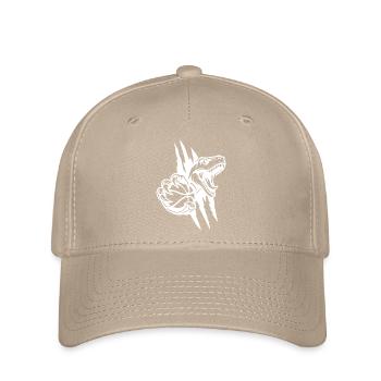 Brüllender Raptor-Basketball - Flexfit Cap - Khaki - Vorne
