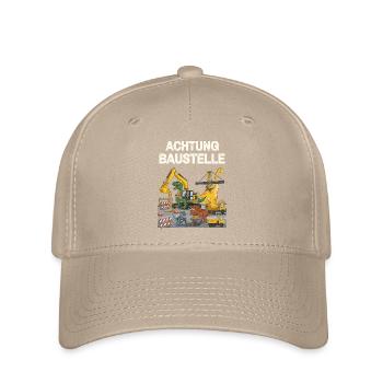 Dinosaur Construction Site - Flexfit Cap - khaki - Front