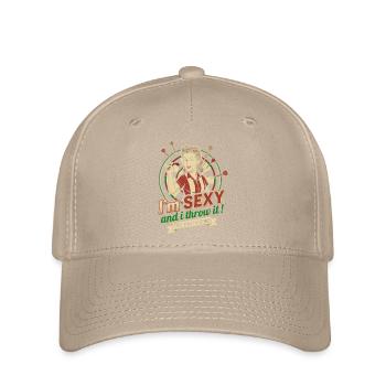 T-shirt de fléchettes pour femme : Je suis sexy et je lance ! - Casquette Flexfit - kaki - Devant