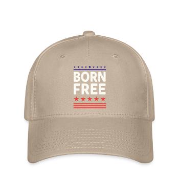 Born Free Stars & Stripes - Flexfit Cap - khaki - Front