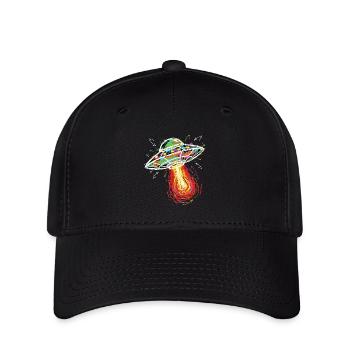 OVNI Espace Scribble Gribouillis Couleur - Casquette Flexfit - noir - Devant