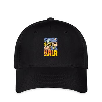 Summer salt in the air - Flexfit Cap - Schwarz - Vorne