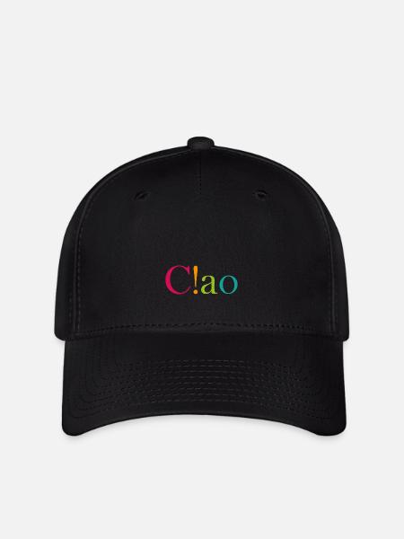 Ciao, colorful lettering - Flexfit Cap - black