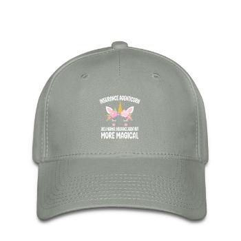 Agent d’assuranceicorne ike un agent normal cadeaux - Casquette Flexfit - gris vert - Devant