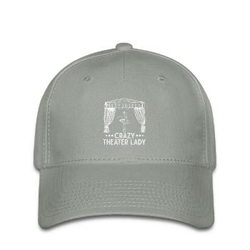 Théâtre Théâtre Crazy Theater Lady Acteur Conception musicale - Casquette Flexfit - gris vert - Devant