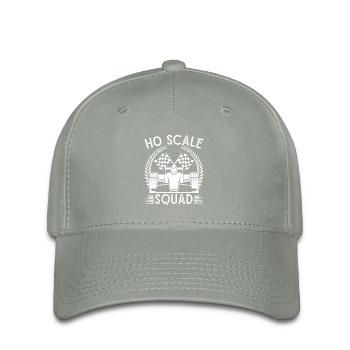 Ho Scale Squad Slot Car Racing idée cadeau - Casquette Flexfit - gris vert - Devant