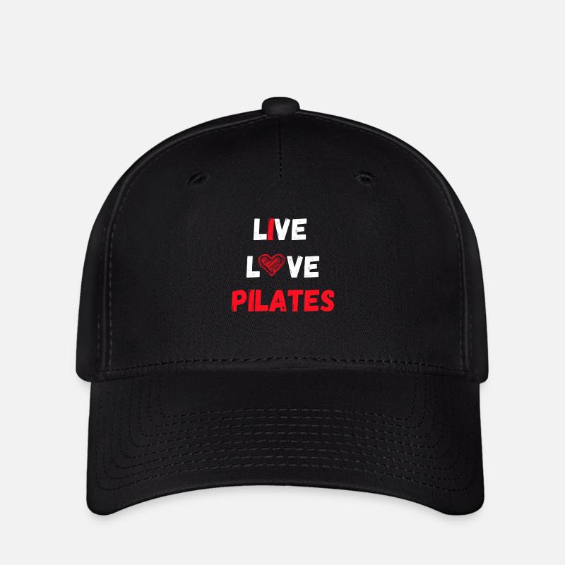 I LOVE PILATES - Flexfit Cap - black