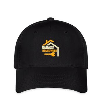Badass Homeowner Housewarming House Owner - Flexfit Cap - black - Front
