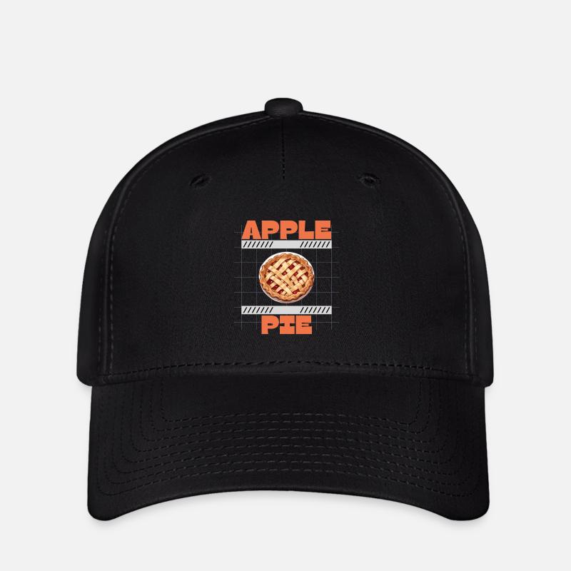 Apfelkuchen Rezept - Flexfit Cap - Schwarz