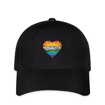 Égalité LGBTQ - Casquette Flexfit - noir - Devant