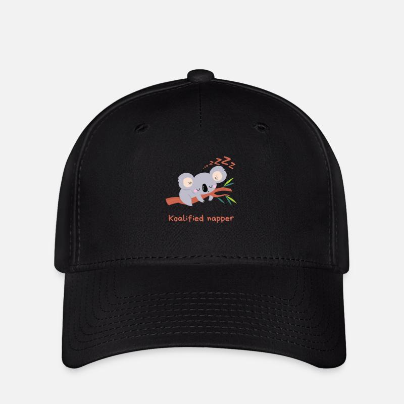 Sieste koalifiée - Casquette Flexfit - noir