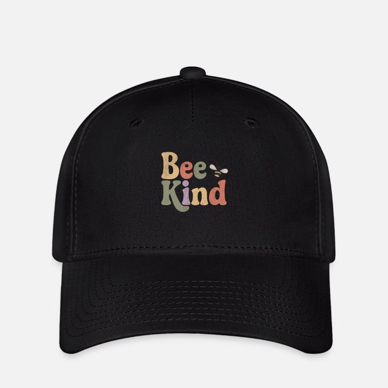Bee Kind - Flexfit Cap - Schwarz