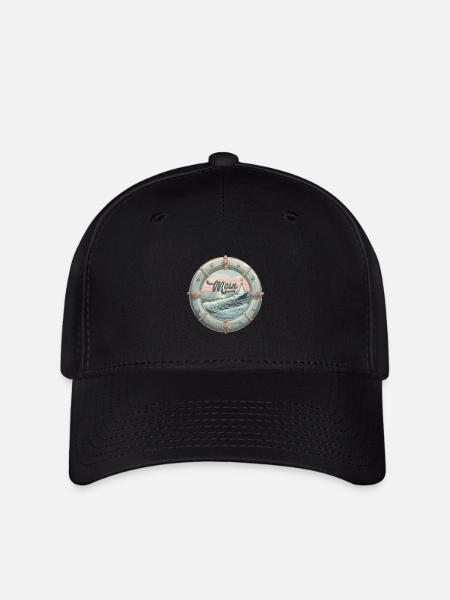 Rettungsring Moin - Flexfit Cap - Schwarz