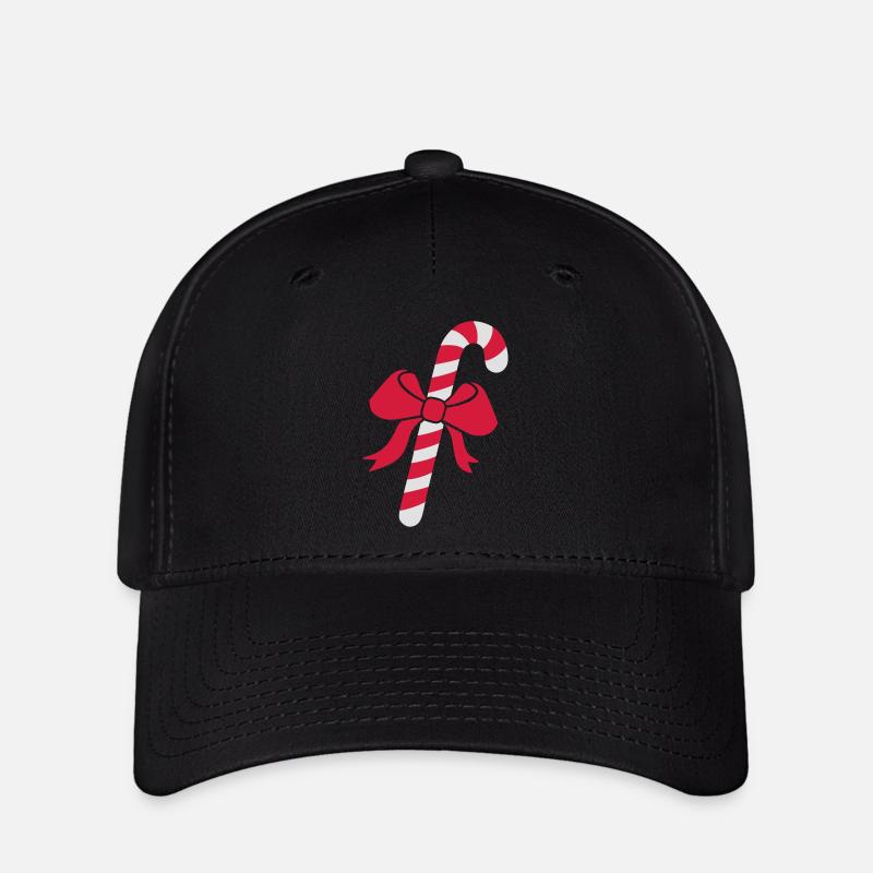 Candy cane - Flexfit Cap - black
