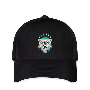 Ours Sauvage d' Alaska - Casquette Flexfit - noir - Devant