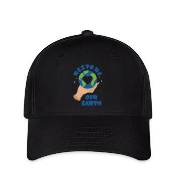 Restoring the Earth - Flexfit Cap - black - Front
