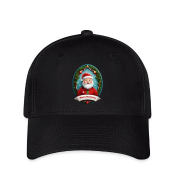 Weihnachtsmann - Flexfit Cap - Schwarz - Vorne