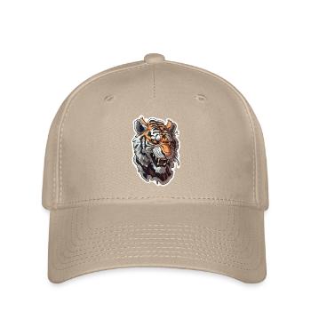 Tiger manga Japanese style - Flexfit Cap - khaki - Front