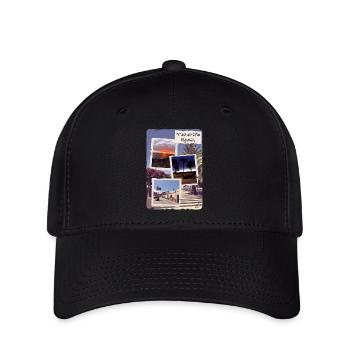Paysages de Tenerife au coucher du soleil - Casquette Flexfit - noir - Devant