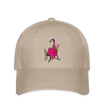 Plage de Flamingo - Casquette Flexfit - kaki - Devant