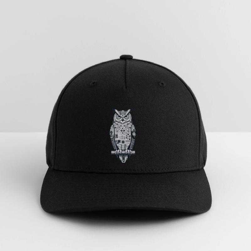 Uhu | Eule | Technischer UHU | Nachteule KI Eule Flexfit Cap