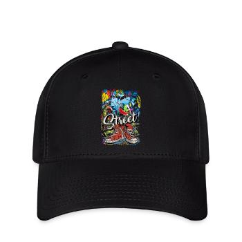 Breakdance Dancing Streetdance Battle Hip Hop - Flexfit Cap - Schwarz - Vorne