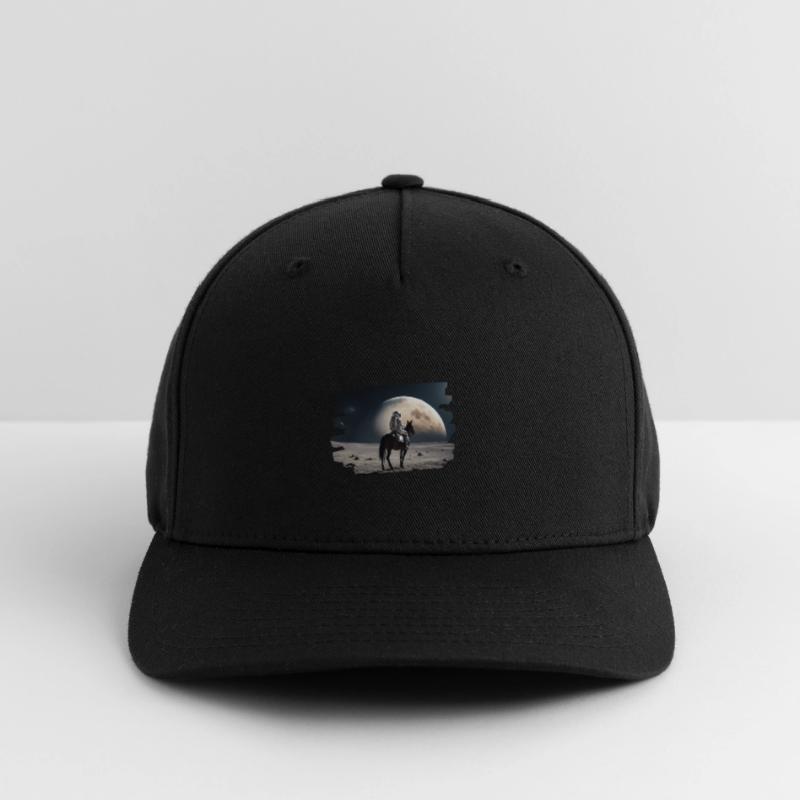 Astronaute à cheval dans l’espace Casquette Flexfit