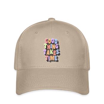 Uhr Lebenszeit - Flexfit Cap - Khaki - Vorne