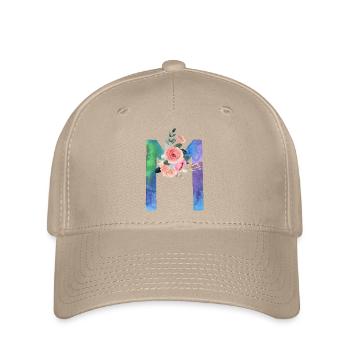 Lettre m watercolor - Casquette Flexfit - kaki - Devant