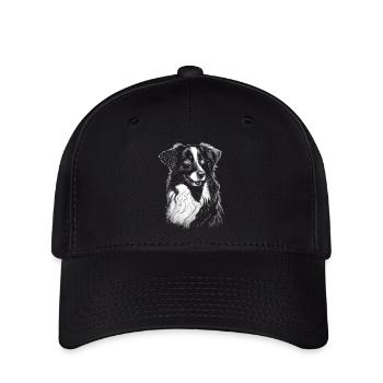 Australian Shepherd Silhouette - Flexfit Cap - black - Front