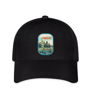 Frankfurt in Colour: Urban Illustration - Flexfit Cap - black - Front