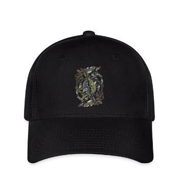 Wikinger Drachen - Flexfit Cap - Schwarz - Vorne