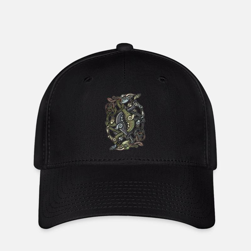 Viking Dragons - Flexfit Cap - black