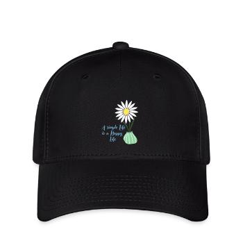 pâquerette - Casquette Flexfit - noir - Devant