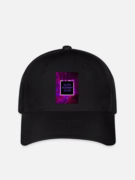 Glow mommy glow - Flexfit Cap - Schwarz