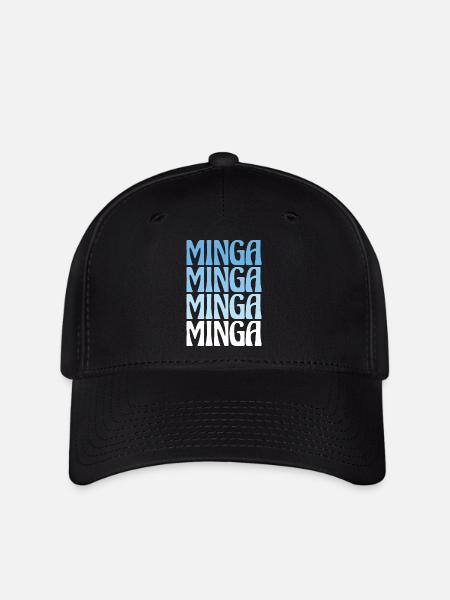 Minga München Dialekt Geschenk - Flexfit Cap - Schwarz